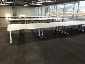 Installation of Height Adjustable Tables in Lehi, Utah