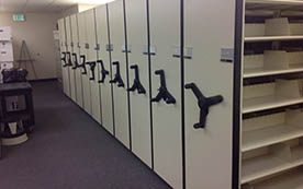 Space Saver Mobile Shelving Units Used